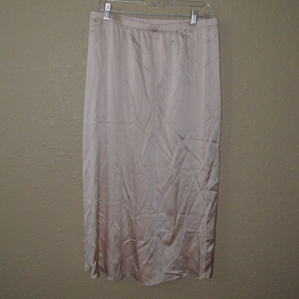 NWT $388 Sablyn Hedy Low Rise Silk Midi Lunar Pink Skirt